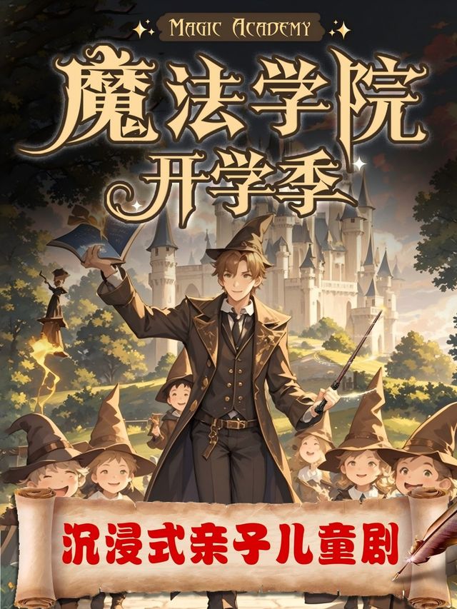《魔法學院@開學季》丨週末溜娃丨兒童親子魔術秀丨沉浸式家庭互動魔法秀丨地鐵三號線洪崗站、京東電器7樓｜兒童親子 | 追笑喜劇空間-港匯廣場七樓