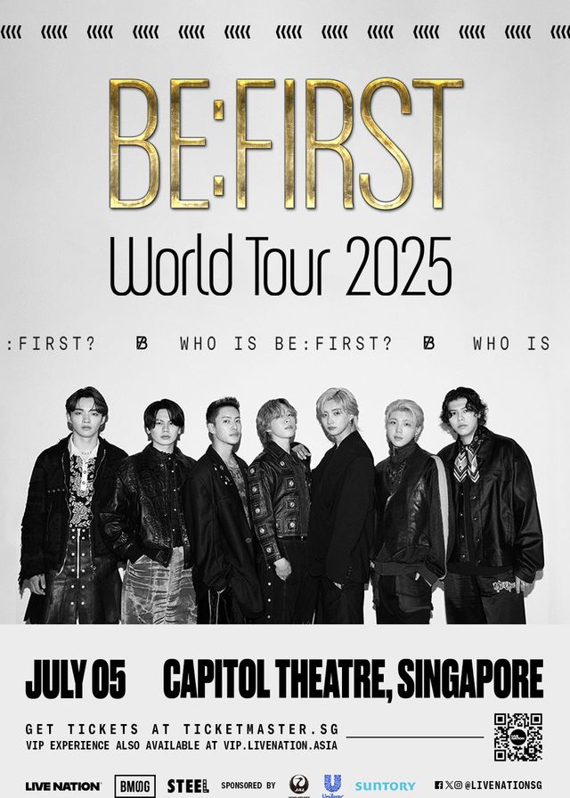 BE:FIRST新加坡演唱會2025 | 新加坡首都大廈演藝劇場 Capitol Theatre