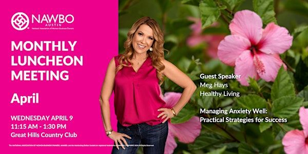 NAWBO Austin Monthly Luncheon Meeting - April | Great Hills Country Club