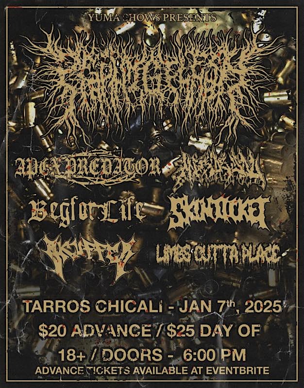 PEELING FLESH, APEX PREDATOR, INSIDE YOU, BEG FOR LIFE + more | Tarros Chicali
