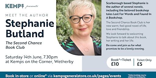 Meet the author - Stephanie Butland (Wetherby Bookshop) | Kemps On The Corner (Bookshop)