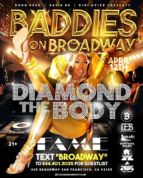 COMING TO AMERICA DIAMOND THE BODY LIVE: Baddies On Broadway | 435 Broadway