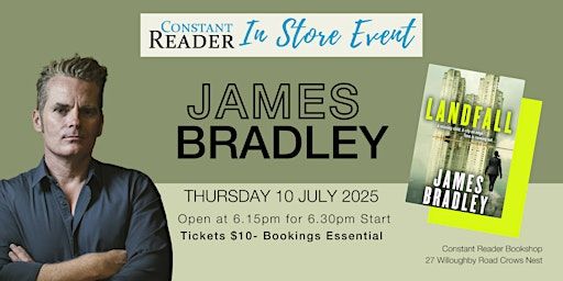 James Bradley at The Constant Reader | Constant Reader Bookshop