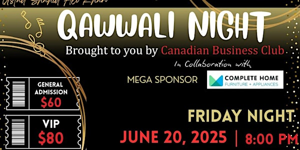 CBC Qawaali Night, Brampton | Chandni Banquet Hall