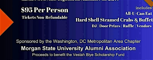 MSUAA-DC Metro Area Chapter- 39th Annual Scholarship Crab Feast | Martin's West