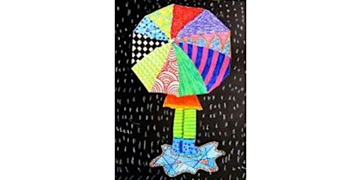 Rainy Day Textured Drawing:  using Pencils , Markers  and  Crayons | Expressive Brush Art Studio
