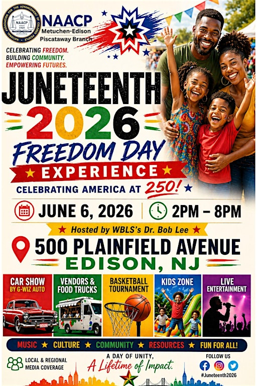 FREE COMMUNITY EVENT: Juneteenth Freedom Experience 2026 | 500 Plainfield Ave
