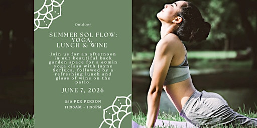 Summer Sol Flow: Yoga, Lunch & Wine | Lundy Manor Wine Cellars