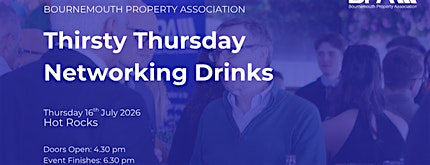 Thirsty Thursday Networking Drinks - All proceeds go to charity | Hot Rocks