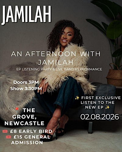 An Afternoon With Jamilah | EP Listening Party & Live Band Performance | The Grove