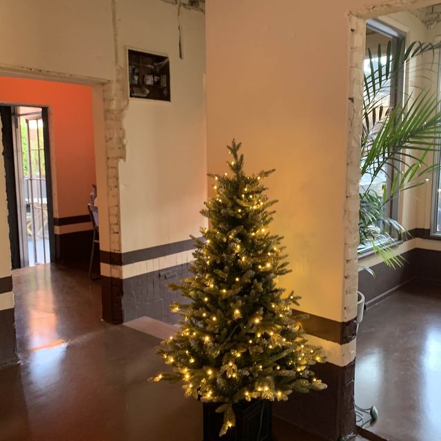 독특한 건물 구조가 크리스마스 트리를 더 특별하게 보이게 하는 곳 🎄