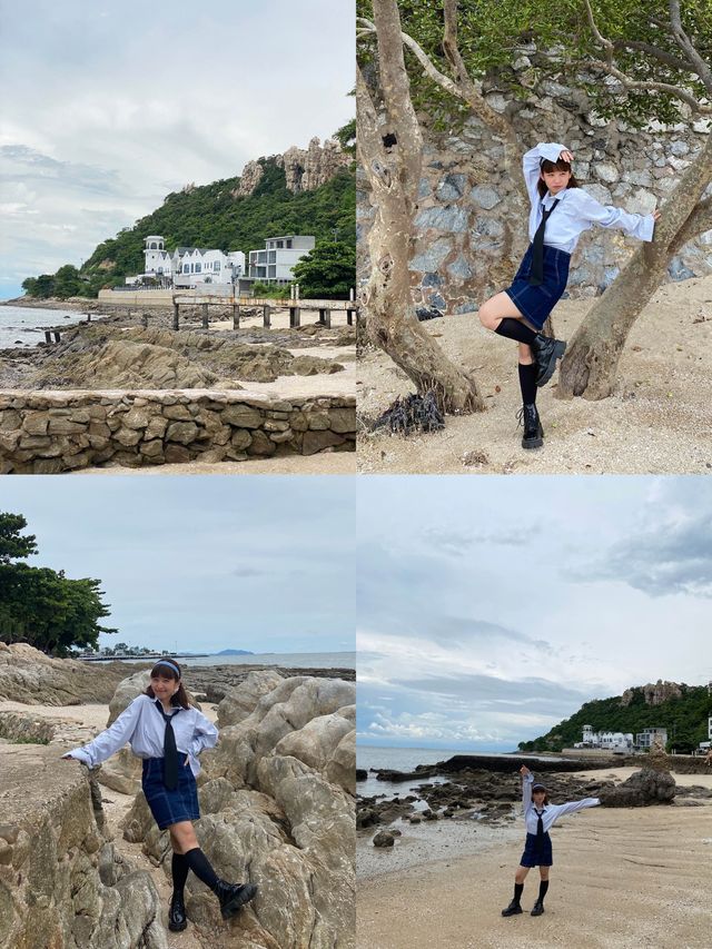 🏚️คาเฟ่หลายมิติ💥จากตึกร้างสู่ทะเลส่วนตัว🌊วิวดีเ