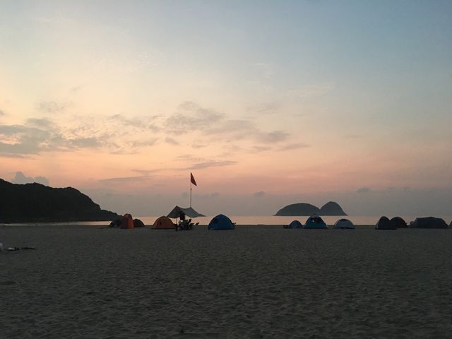 One night camping at Ham Tin