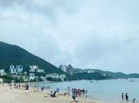 Beautiful beach, even during rainy day