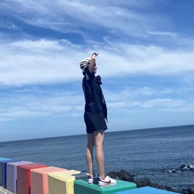 제주 도두동 무지개 해안도로❤️🧡💛💚💙💜