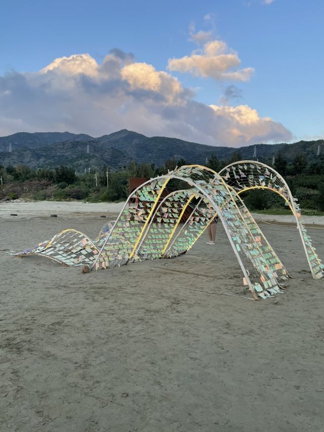 夕陽下格外美的藝術品