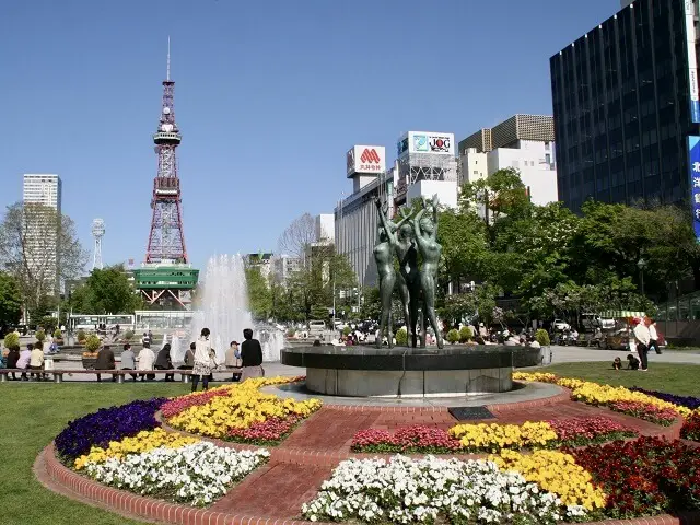 The Odori Park in Sapporo
