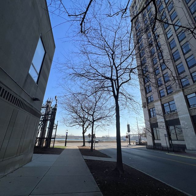 Chicago lake front biking and running trail