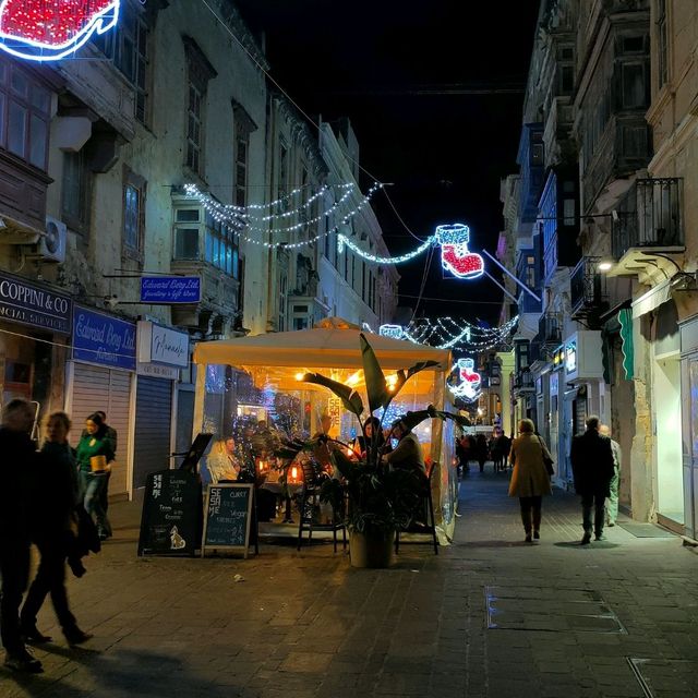 New Year's Eve in Valletta, Malta. 