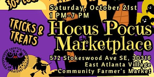 Hocus Pocus Marketplace: A Spooky Art Market and Pop-Up Shop (Atlanta) | EAV Community Park