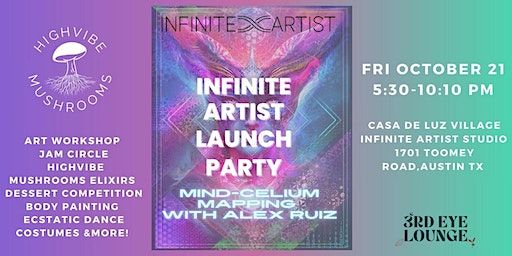 INFINITE ARTIST STUDIO Launch Event: High Vibin' Mind~celium' Mapping FUN! | Casa de Luz Village Courtyard & INFINITE Art Studios