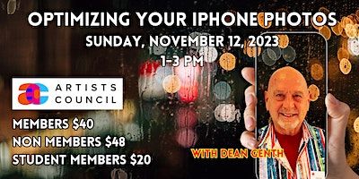 Optimizing Your iPhone Photos | Artists Center at the Galen