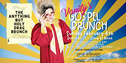 Gospel Drag Brunch with Sister Vanity Halston | one eleven bar