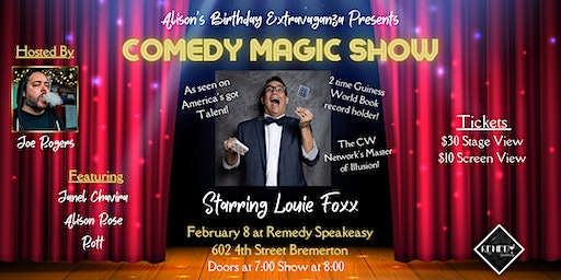 Comedy Magic Show Starring Louie Foxx! | Remedy Speakeasy