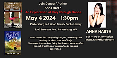A book talk & dance demo with author Anna Harsh. | 3100 Emerson Ave