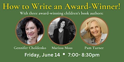 Gennifer Choldenko, Marissa Moss, & Pam Turner Teach Award-Winning Writing | Mrs Dalloway's