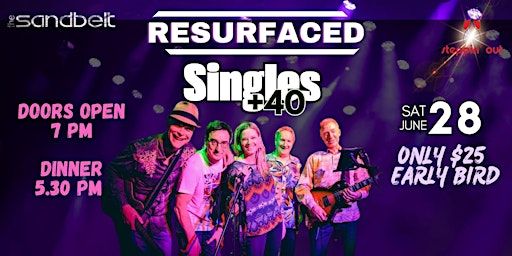 EXCLUSIVE Singles Over 40 event | Featuring RESURFACED | Pre-dinner option | Sandbelt Club Hotel