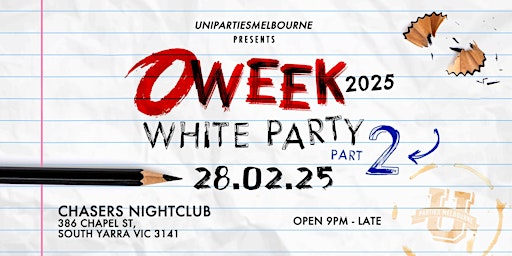 O WEEK 2025 WHITE PARTY 2 | Chasers Nightclub