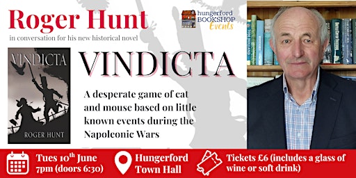Roger Hunt discusses his novel Vindicta | Hungerford Town Hall