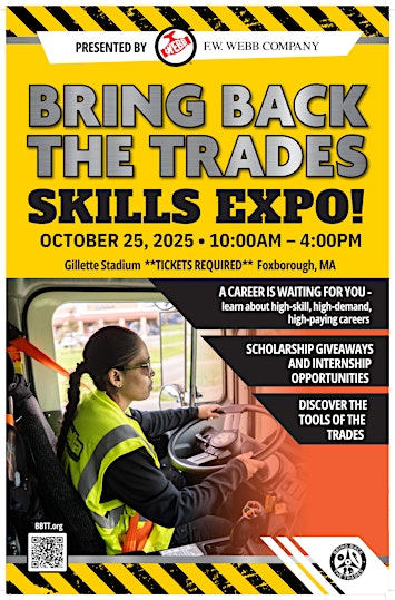GENERAL ADMISSION TICKET Gillette BBTT Skills Expo Presented by F.W. Webb | Gillette Stadium