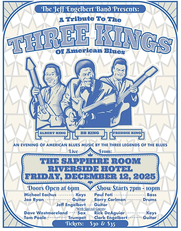 The Jeff Engelbert Band | The Sapphire Room at The Riverside Hotel