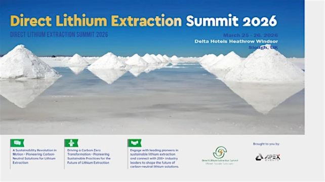 Direct Lithium Extraction Summit 2026 | Delta Hotels Heathrow Windsor