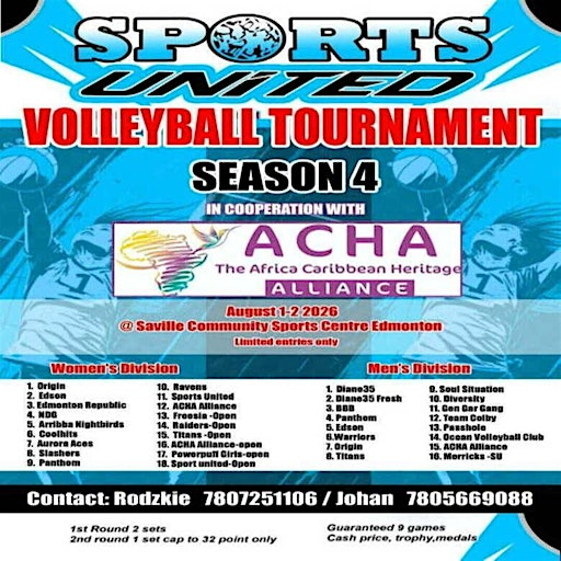 Sports United Volleyball Tournament: Season 4 | Saville Community Sports Centre