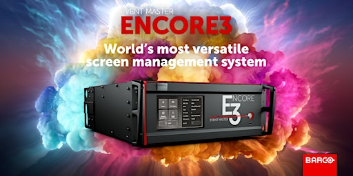4-5 AUG 2026 Barco Encore3 Certified Operator | Lang UK