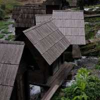 Small wooden unique watermill in the world!