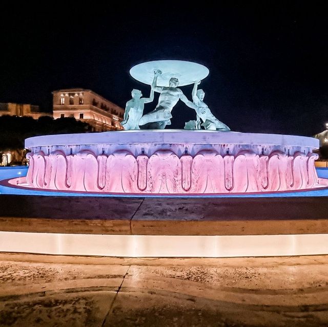 Triton's fountain in Valletta, Malta 🇲🇹 