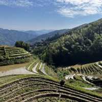 Hike along the rice terrance