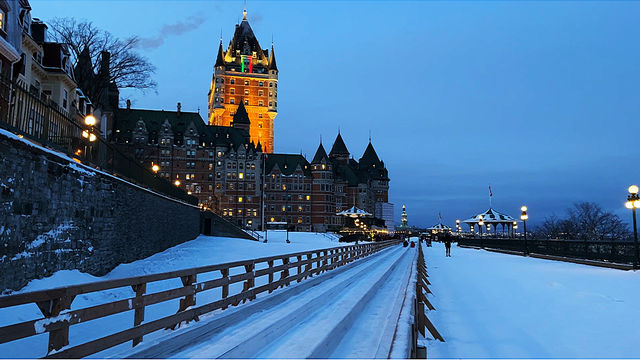 Winter fun in Quebec City.