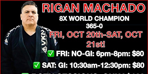 RIGAN MACHADO BRAZILIAN JIU-JITSU NO-GI & GI SEMINARS SOUTH JERSEY! (Hammonton) | Snake Pit U.S.A. MMA/Machado Jiu-Jitsu