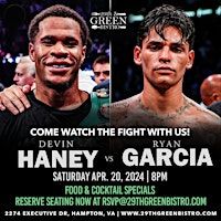 Fight Night at 29th & Green - HANEY vs GARCIA | 29th and Green Bistro