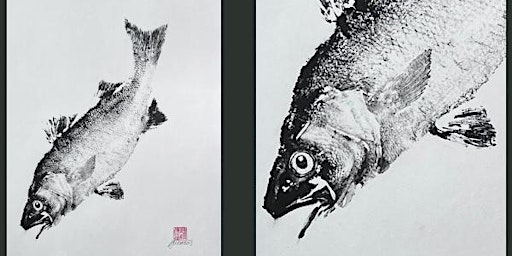 Gweithdy Gyotaku hefo Jane Evans / Gyotaku Workshop with Jane Evans | STORIEL