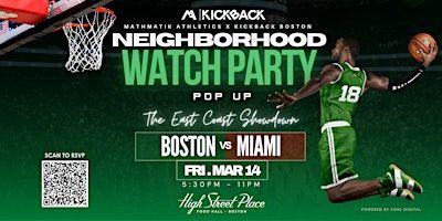 Mathmatik Athletics x KickBack Boston Neighborhood Watch Party + Pop Up | High Street Place Food Hall