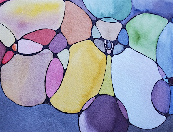 Neurographic Art-Inspired Watercolor | Harry P. Leu Gardens