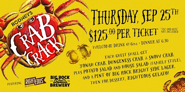 Rodney's Annual Crab Crack 2025 | Rodney's Oyster House