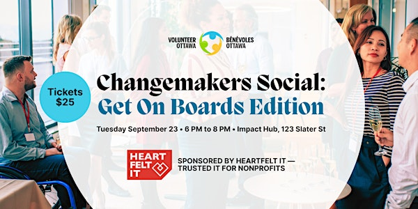 Changemakers Social: Get On Boards Edition (Networking Event) | Impact Hub Ottawa