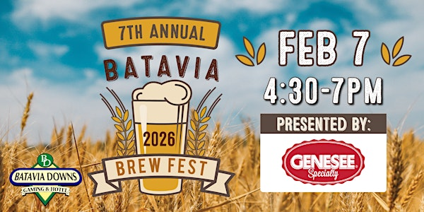 2026 Batavia  Brew Fest | Batavia Downs - Park Place Event Center